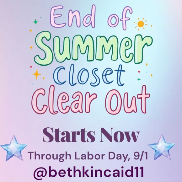 💜END OF SUMMER CLOSET SALE💜 - Picture 1 of 1